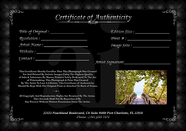 Certificate of Authenticity